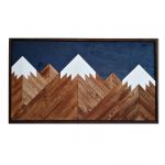 Obraz z drewna, dekoracja ścienna /176 - Góry/