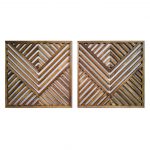 Obraz z drewna, dekoracja ścienna /138 - Dyptyk ażurowy/