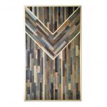 Obraz z drewna, dekoracja ścienna - mozaika /6 - 205/