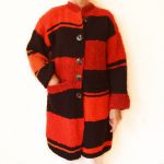 Sweter płaszcz kardigan ręcznie robiony na drutach